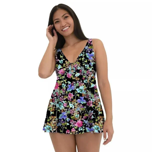 A Shore Fit Women's Savannah Thigh Solutions Ring Dress, 8